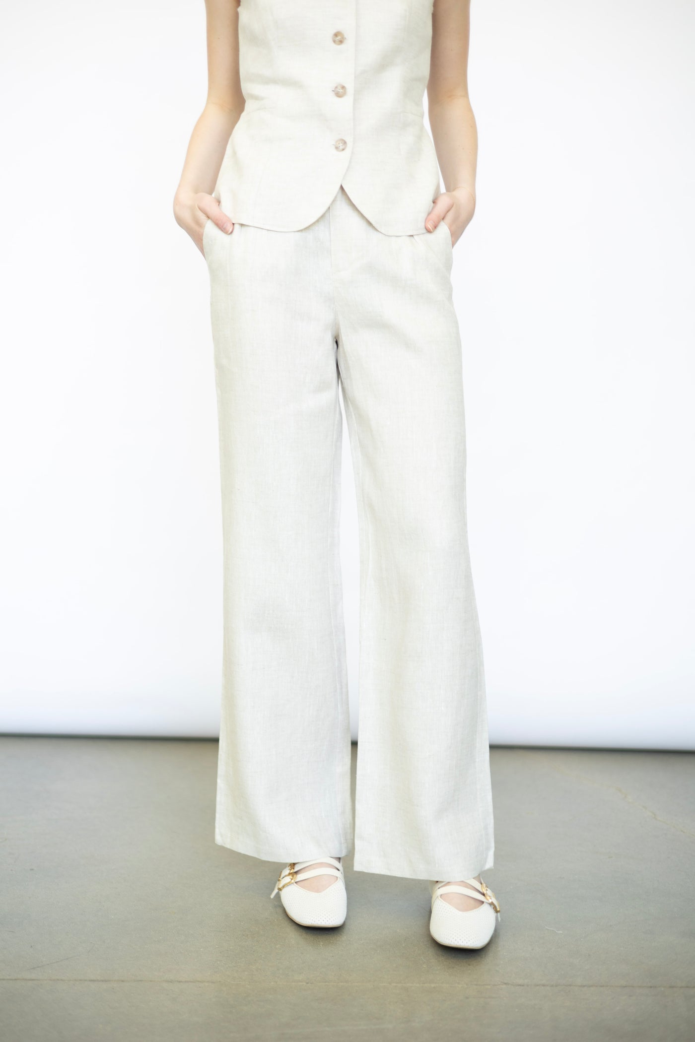Women's linen pants set