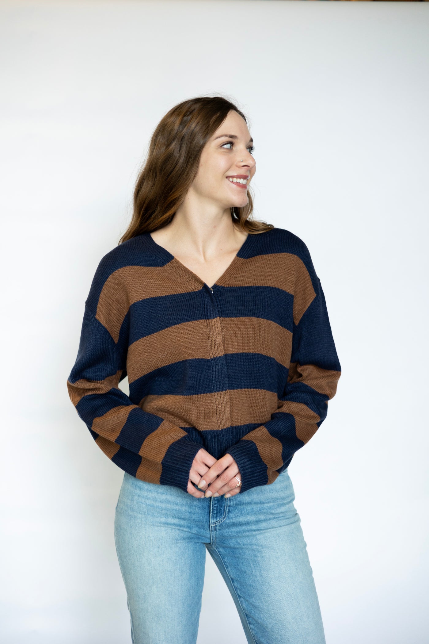 Liana Bold Stripe Cardi