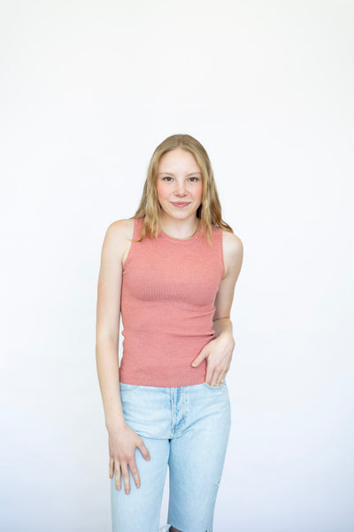 Crewneck Sleeveless Top