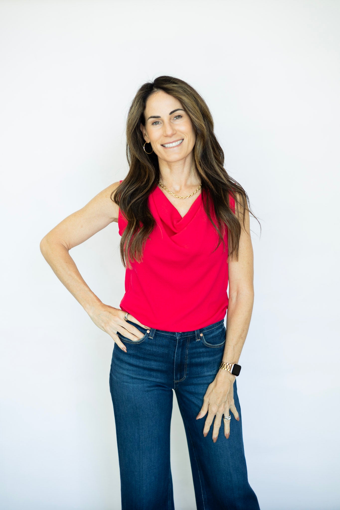 Cowl Neck Sleeveless Top