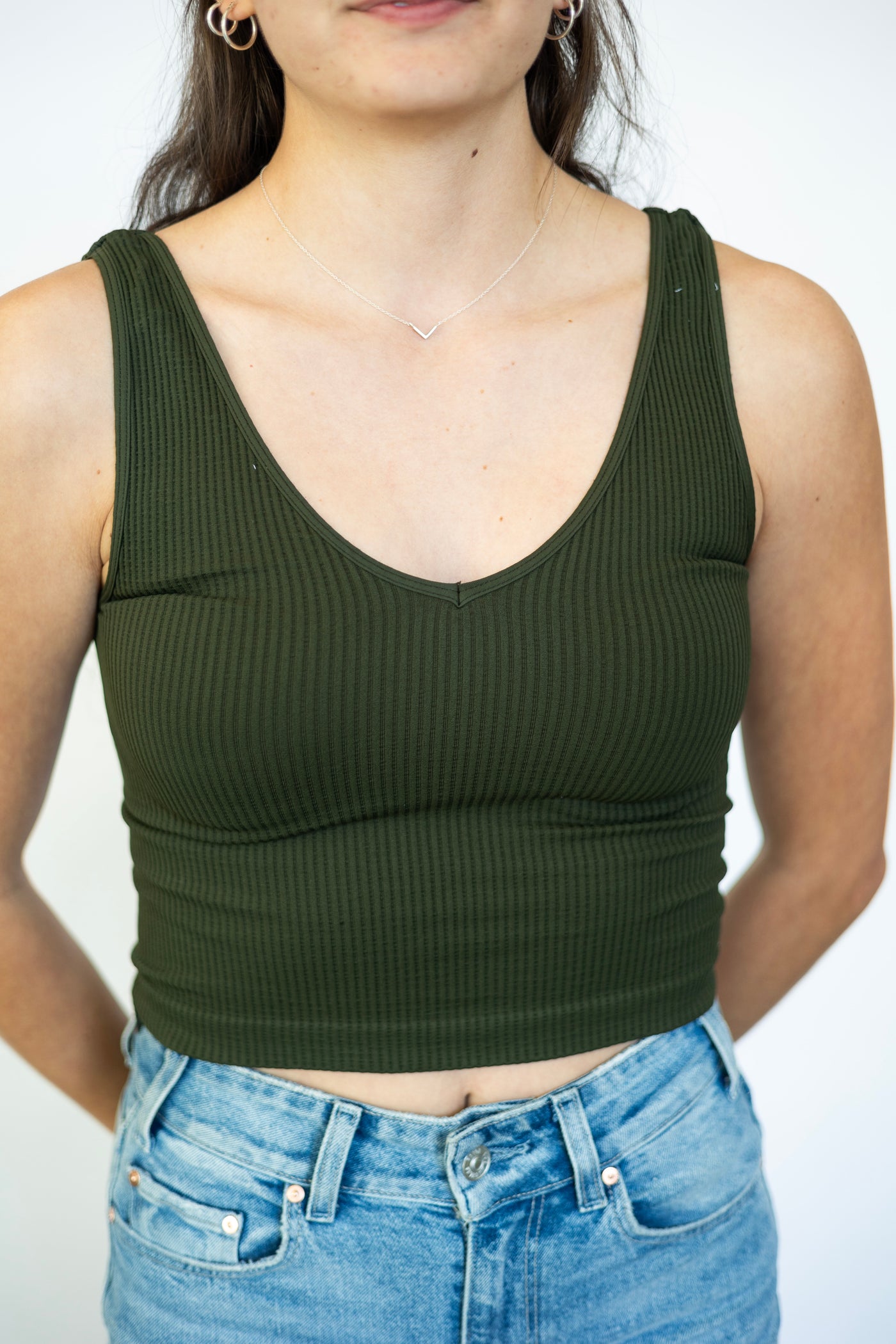 Reversible Ribbed Crop Top