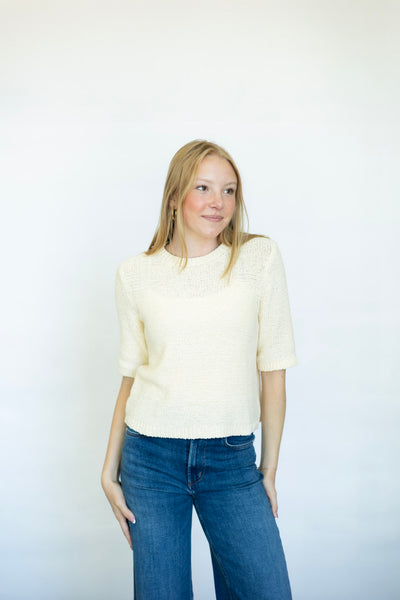 Summer half sleeve sweater for women