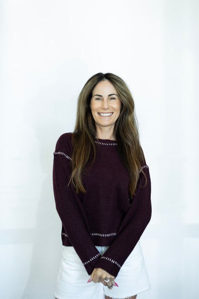 Lightweight maroon sweater