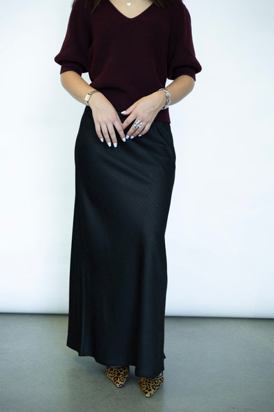 Classy end elegant long black skirt