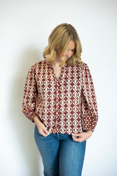 Haddon L/S Boho Top