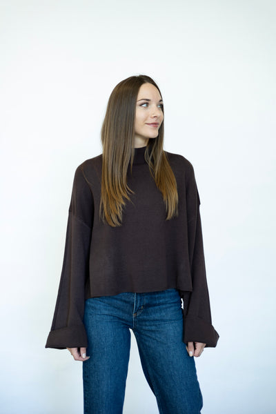 Cozy, wide sleeves, turtleneck