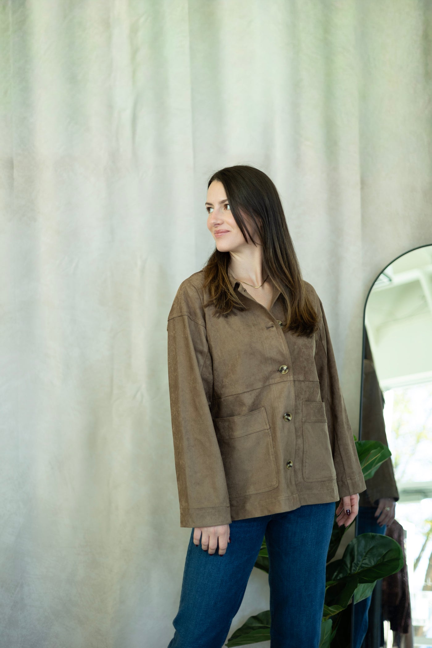 Women's suede jacket