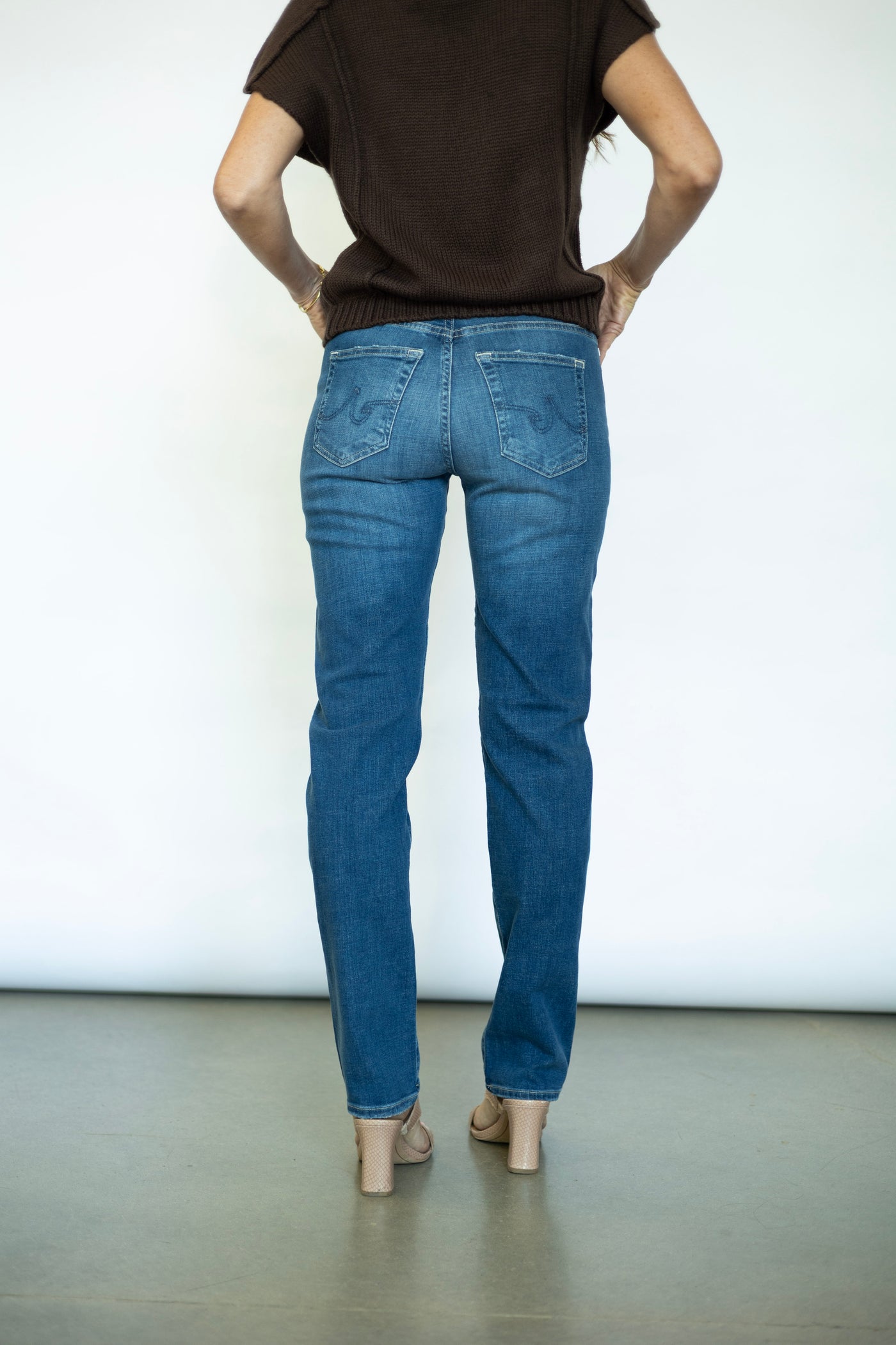 AG straight leg boyfriend jeans
