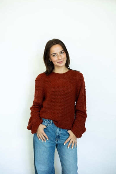 Cozy orange sweater