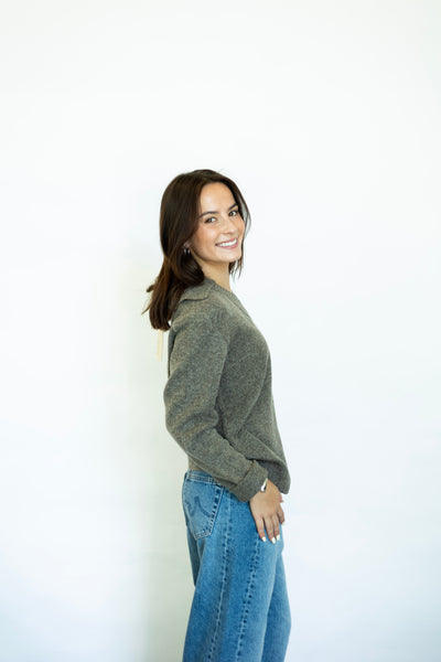 Statement collar sweater