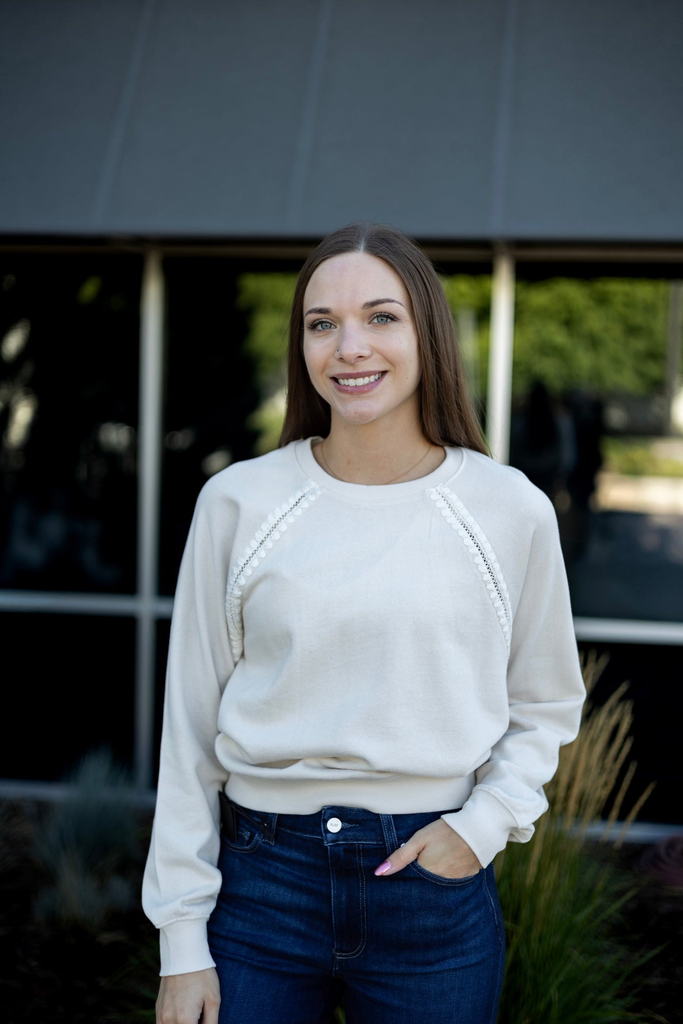 Women's neutral fall sweatshirt