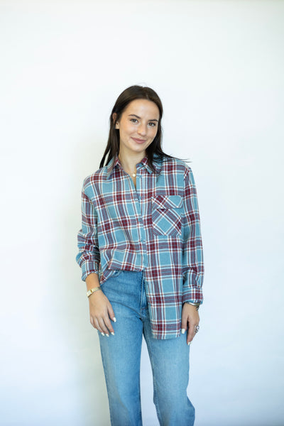 Flannel Cure Button Up Top