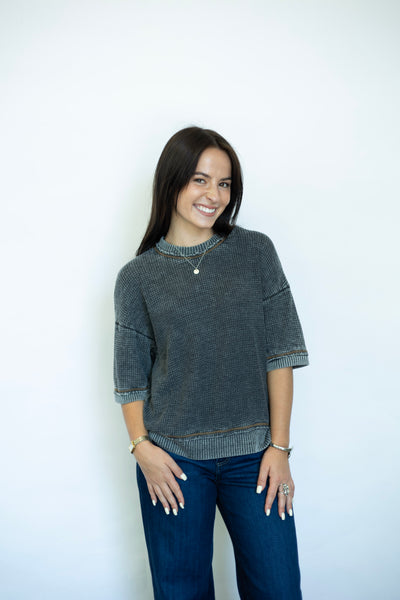 Sage Burnout Thermal Tee