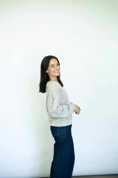 Drop Shoulder Duet Pullover