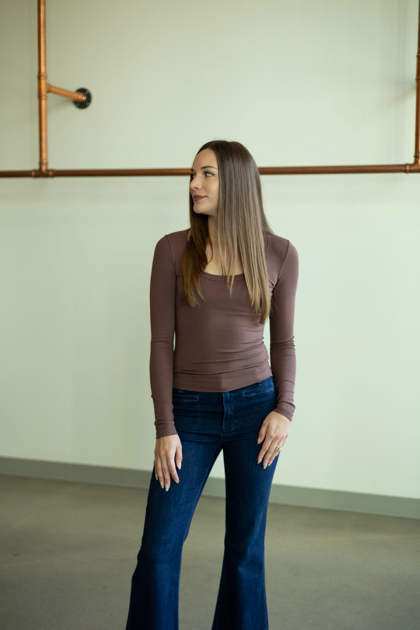Second Skin Scoop Neck Top