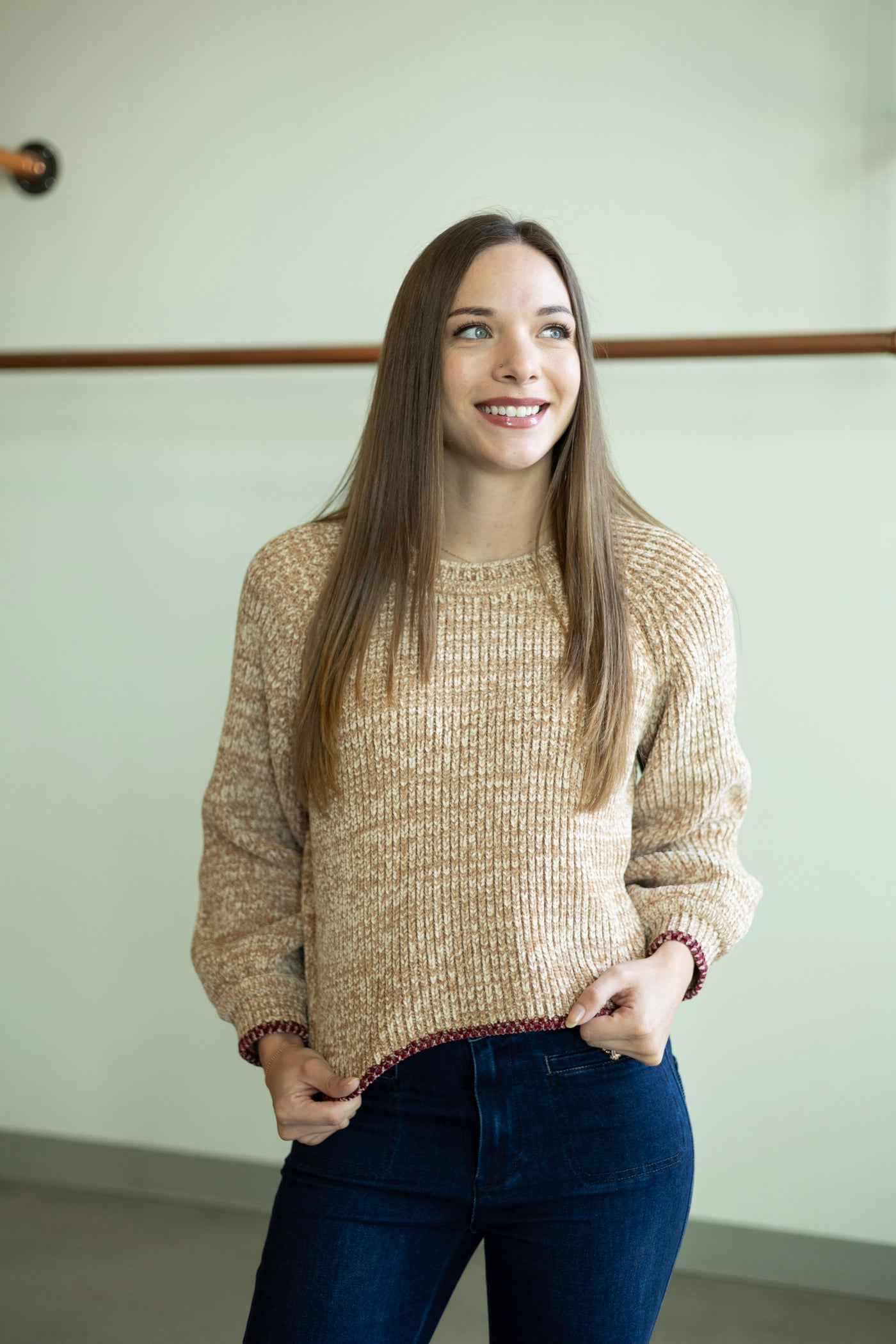Knitted Long Sleeve Sweater