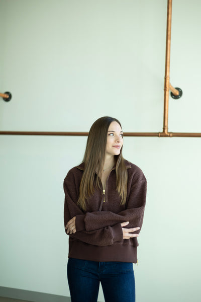 Roselle Half Zip Sweat