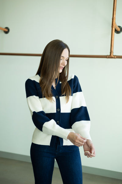 Lottie Rugby Cardigan