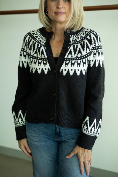 Fairisle Crewneck Cardi