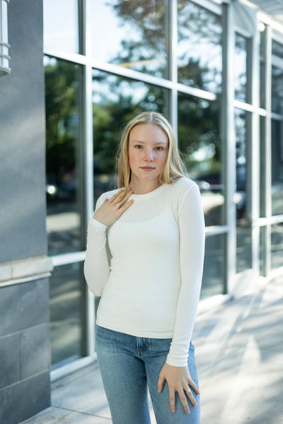 Ultra Soft Basic Long Sleeve Knit Top