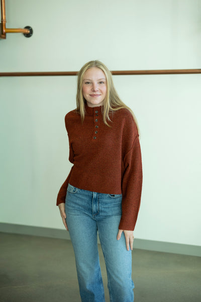 Half Button Down Sweater