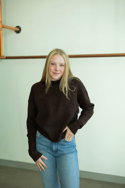 Mock Neck Daily Sweater