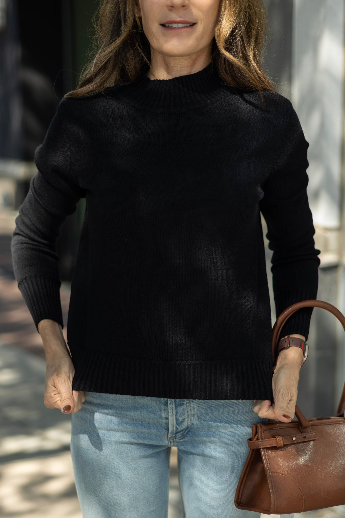 Ultra Soft Mock Neck Sweater