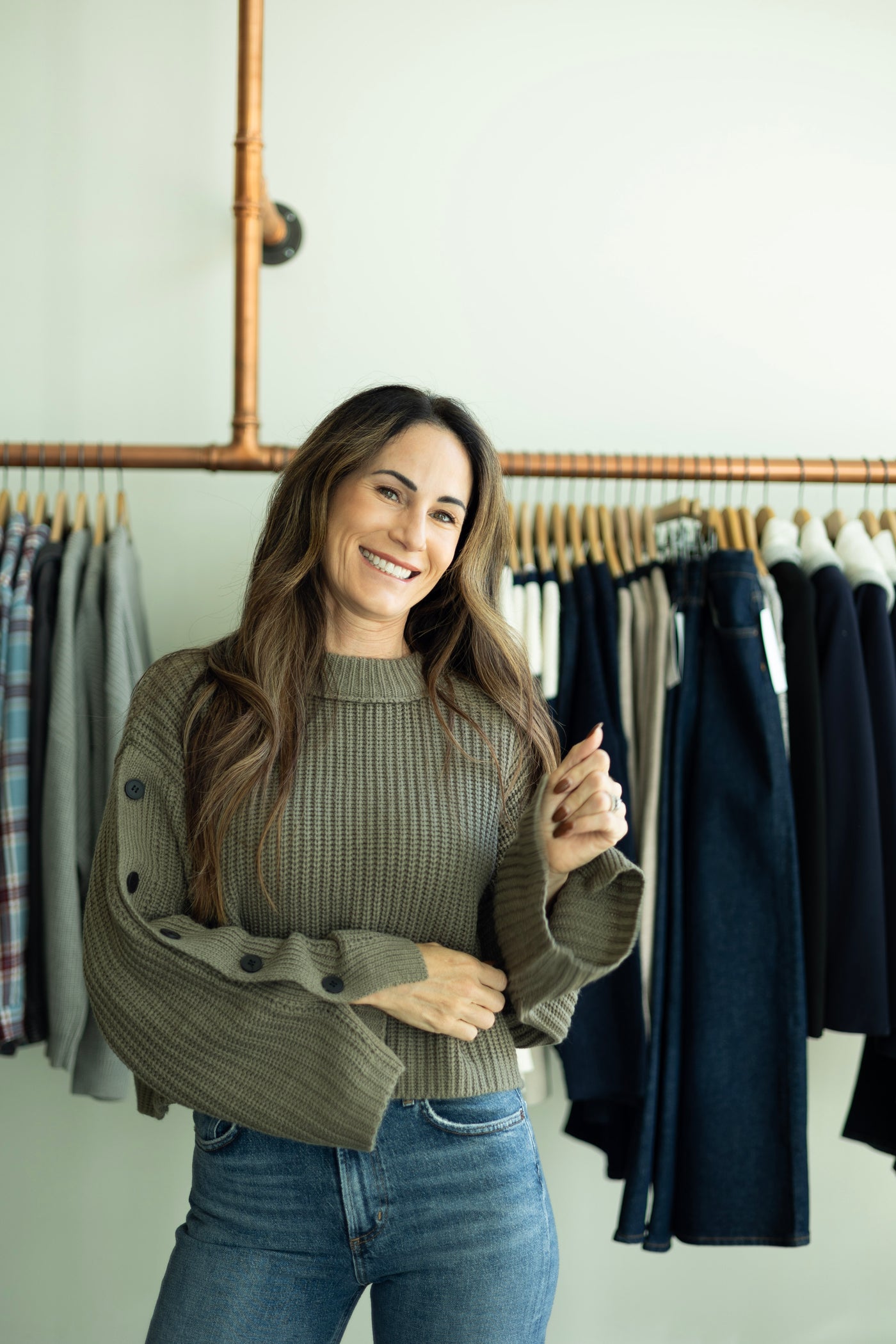 Wide sleeves sweater