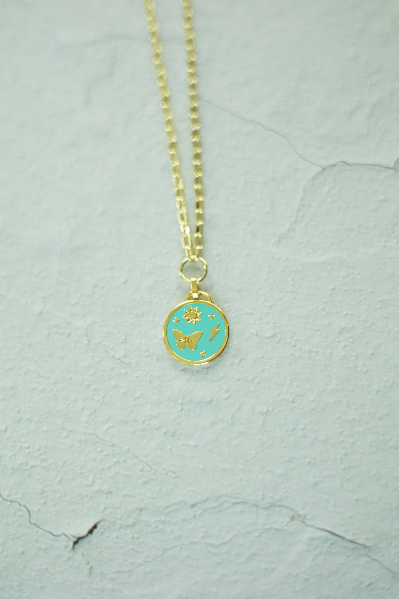 Lightning Strikes Coin Necklace