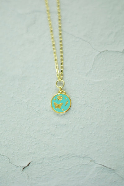 Lightning Strikes Coin Necklace