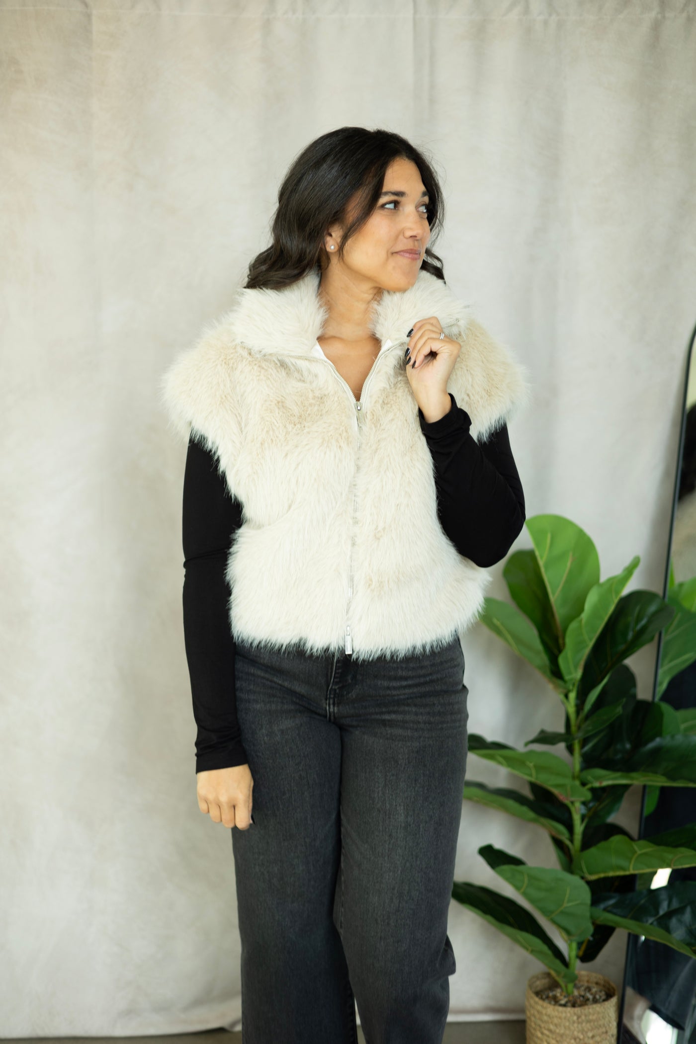 Silky Fur Vest