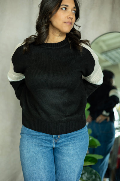 Sporty Stripe Crewneck