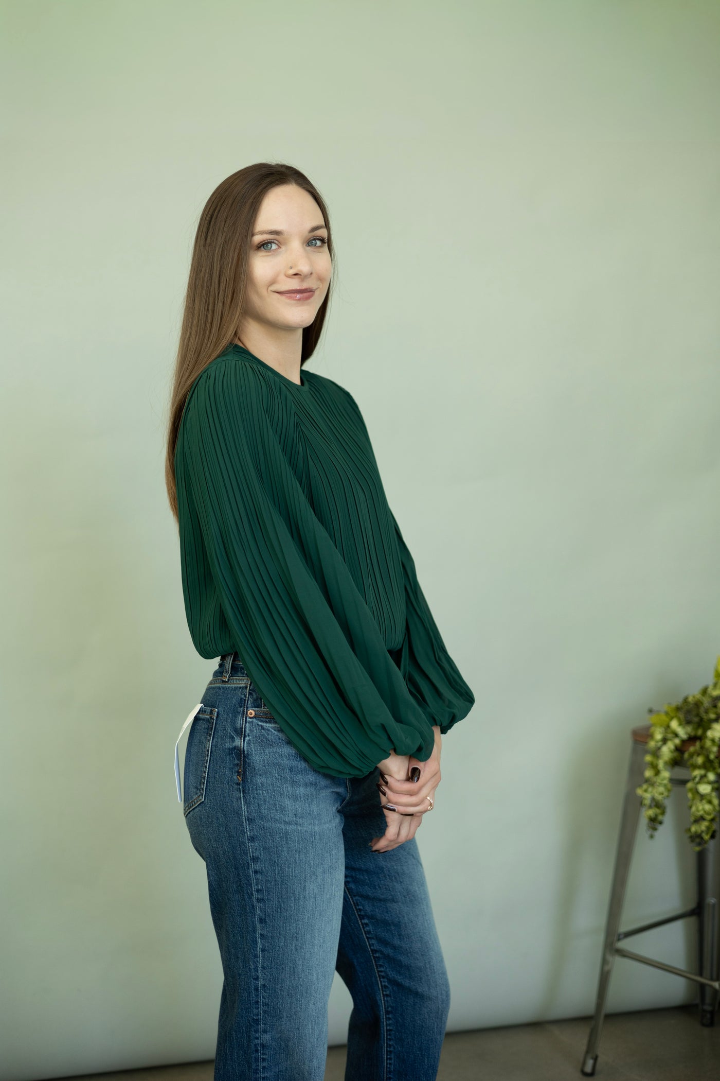 Long sleeve holiday top for women