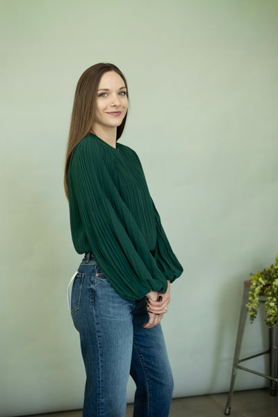 Long sleeve holiday top for women