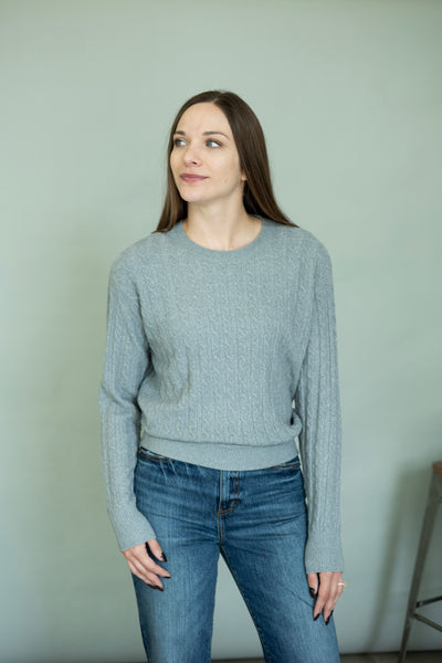 Classic gray sweater for women