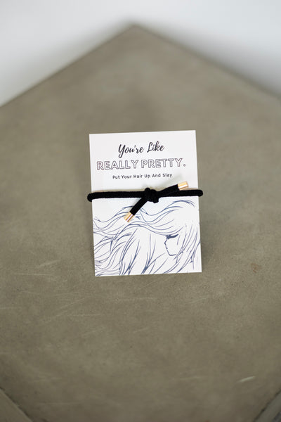 Single Hair Tie Card