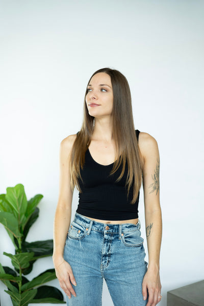 Reversible Ribbed Crop Top