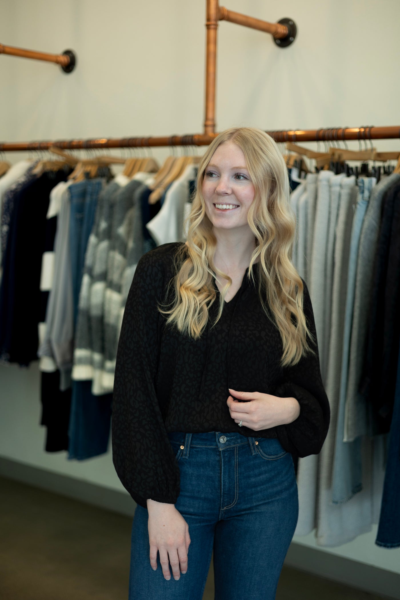 Leopard print, cropped blouse