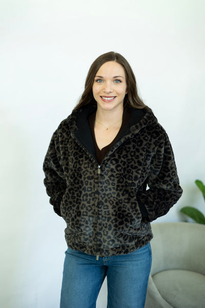 Lucia Fur Zip Up Jacket