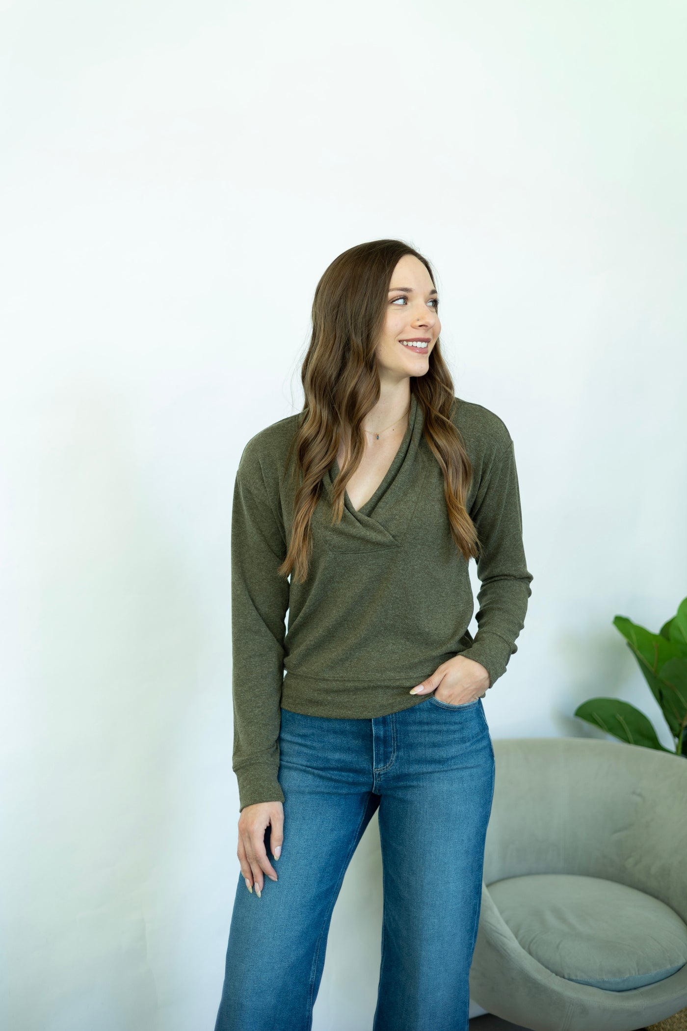 Elevated basic long sleeve for women