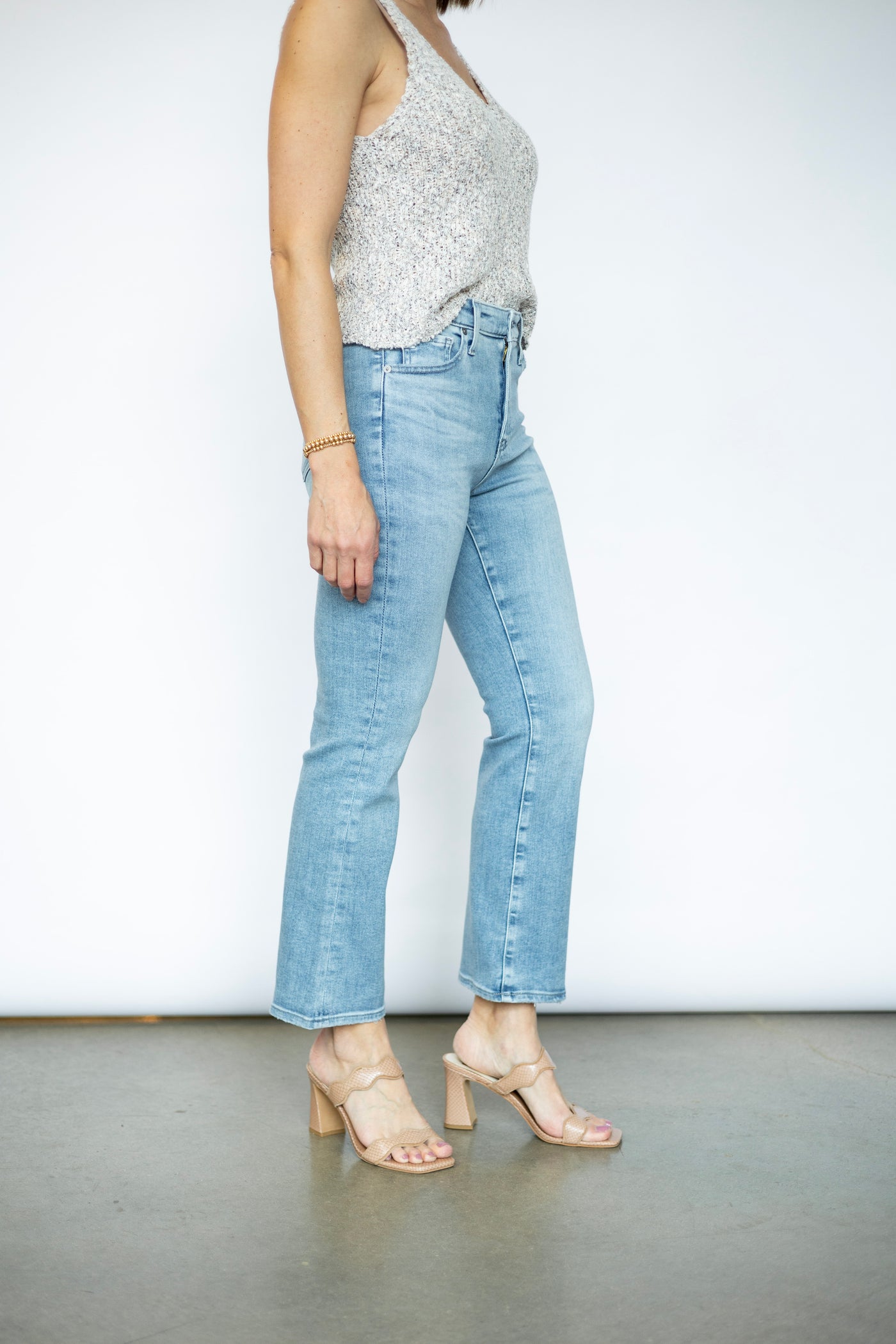 Women's cropped bootcut jeans