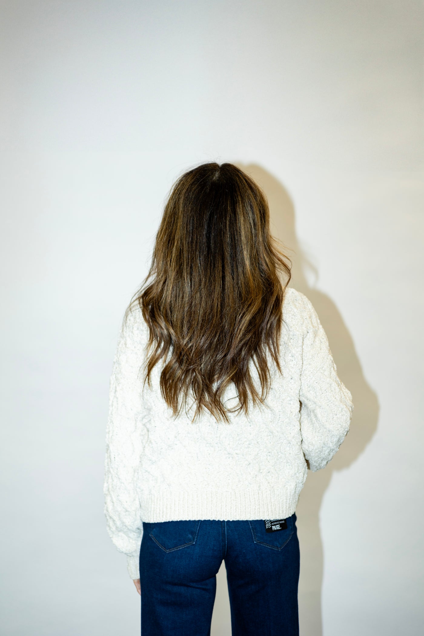 Cable Mock Neck Sweater