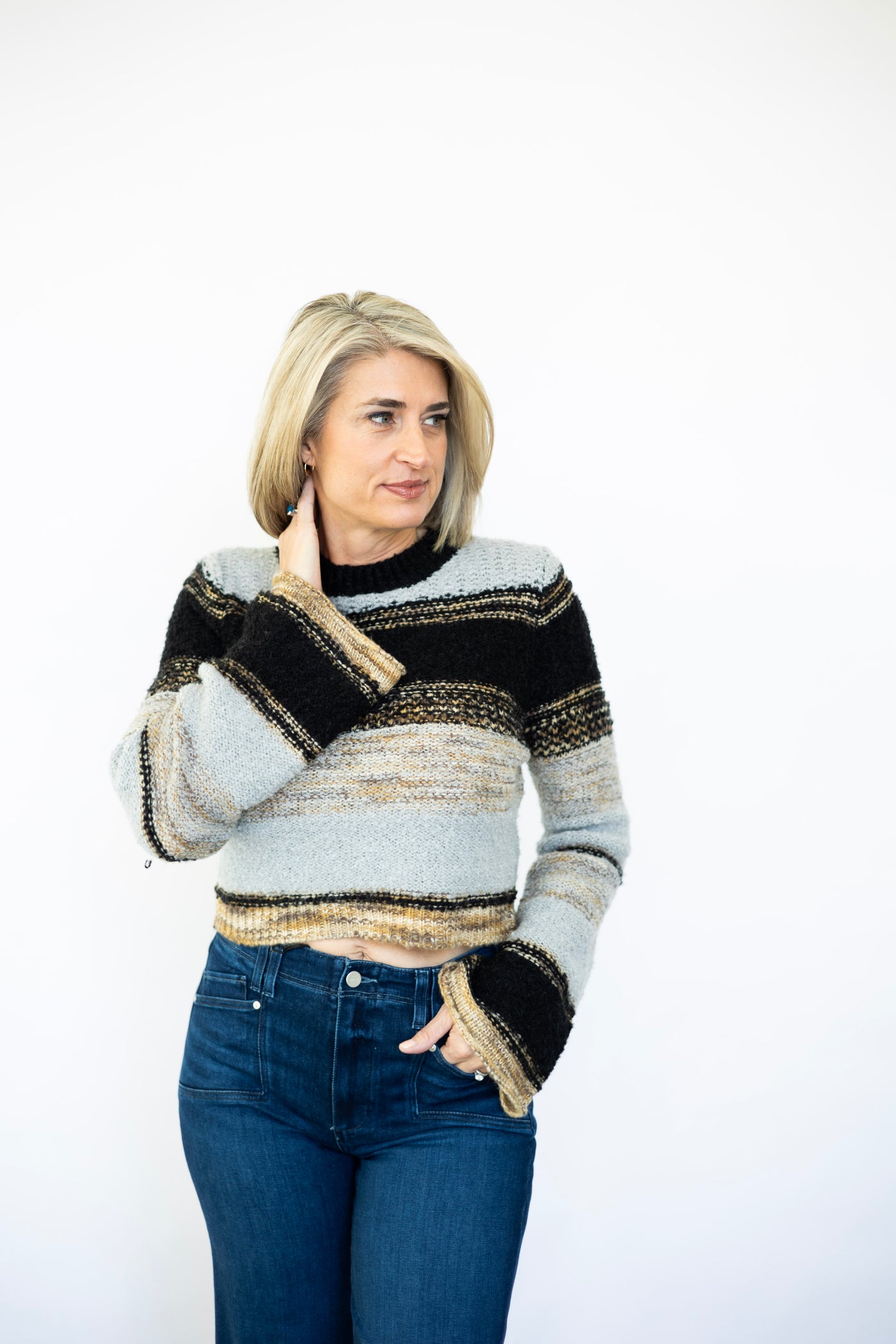 Millie Mixed Yarn Sweater