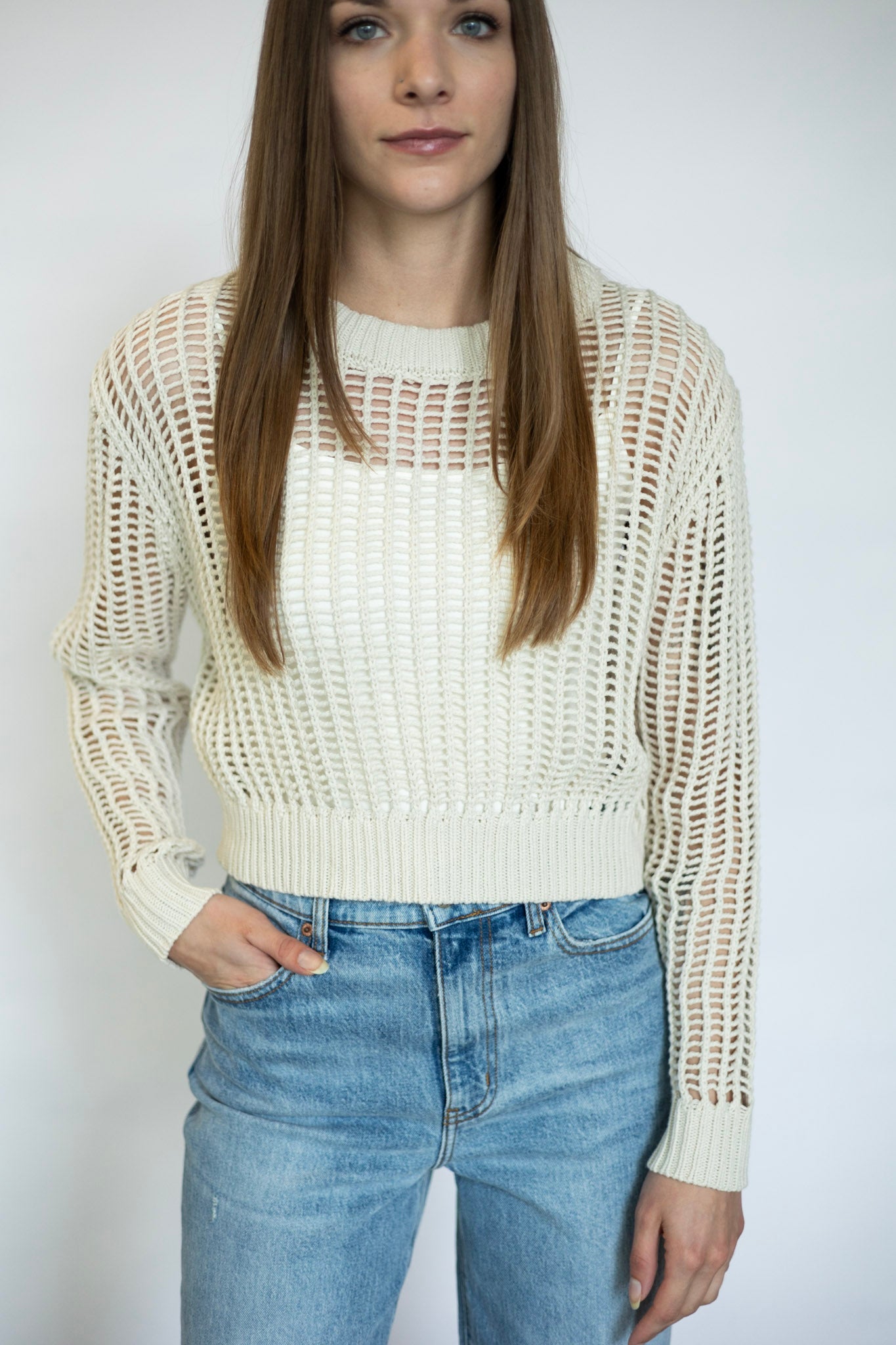 Open knit summer sweater