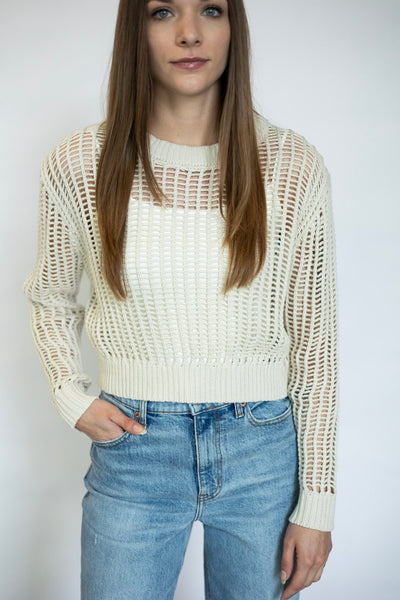Open knit summer sweater
