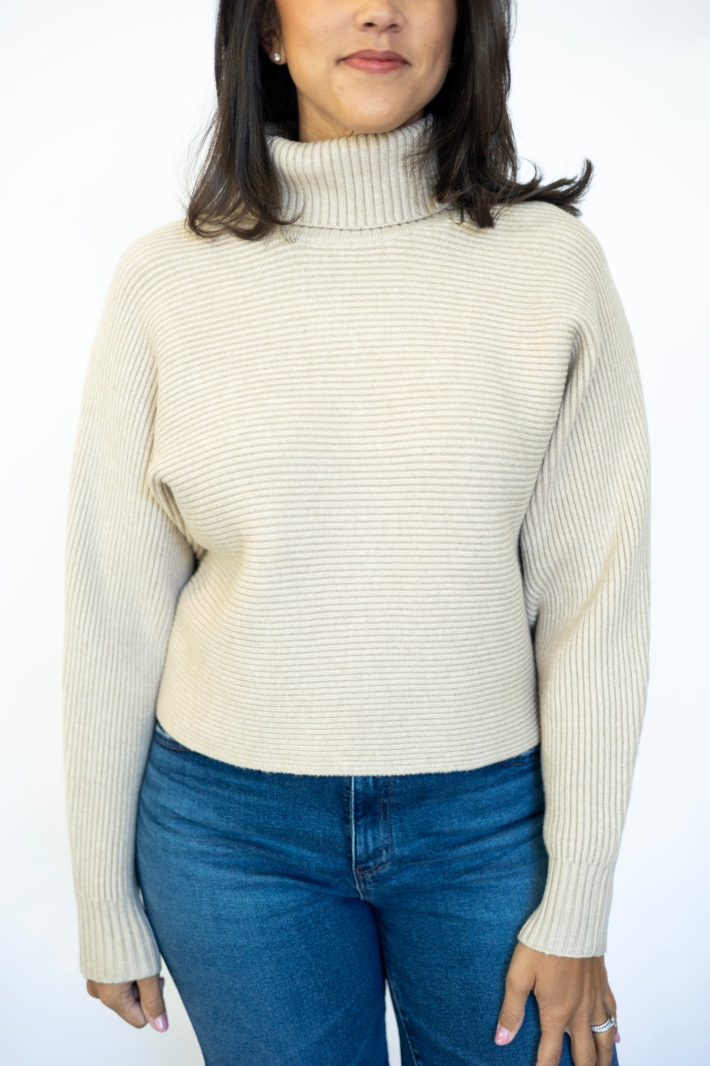 Anya Turtleneck Dolman Sleeve Sweater