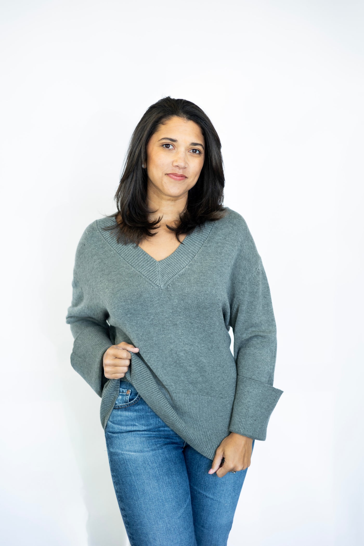 Asclepias V Neck Sweater