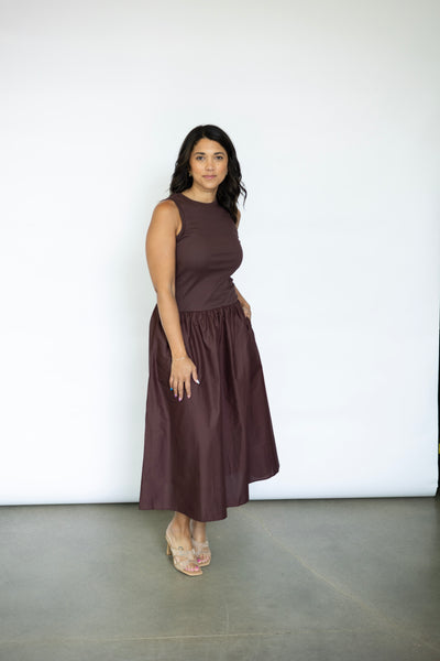 Classy drop waist dress
