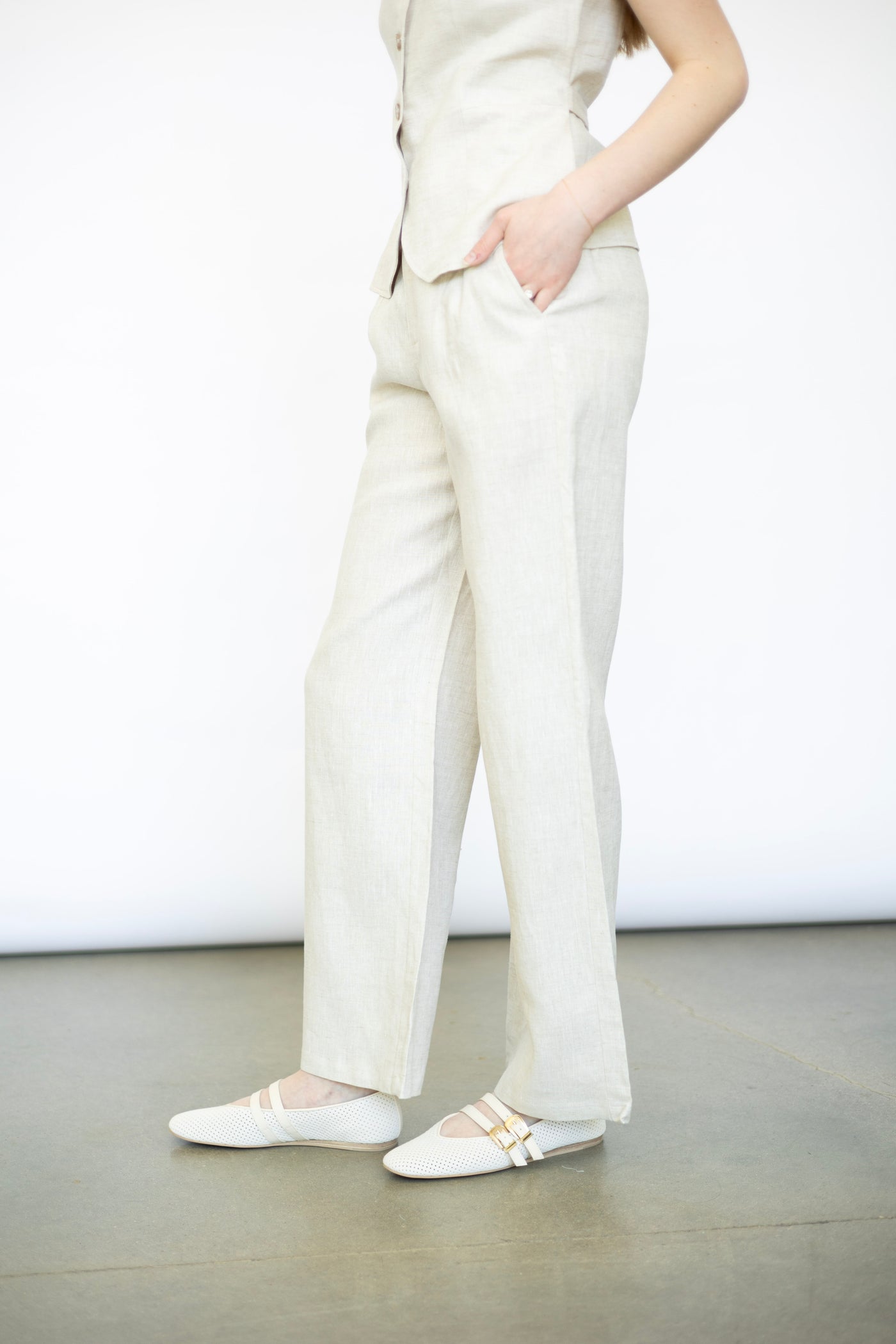 Women's linen pants set