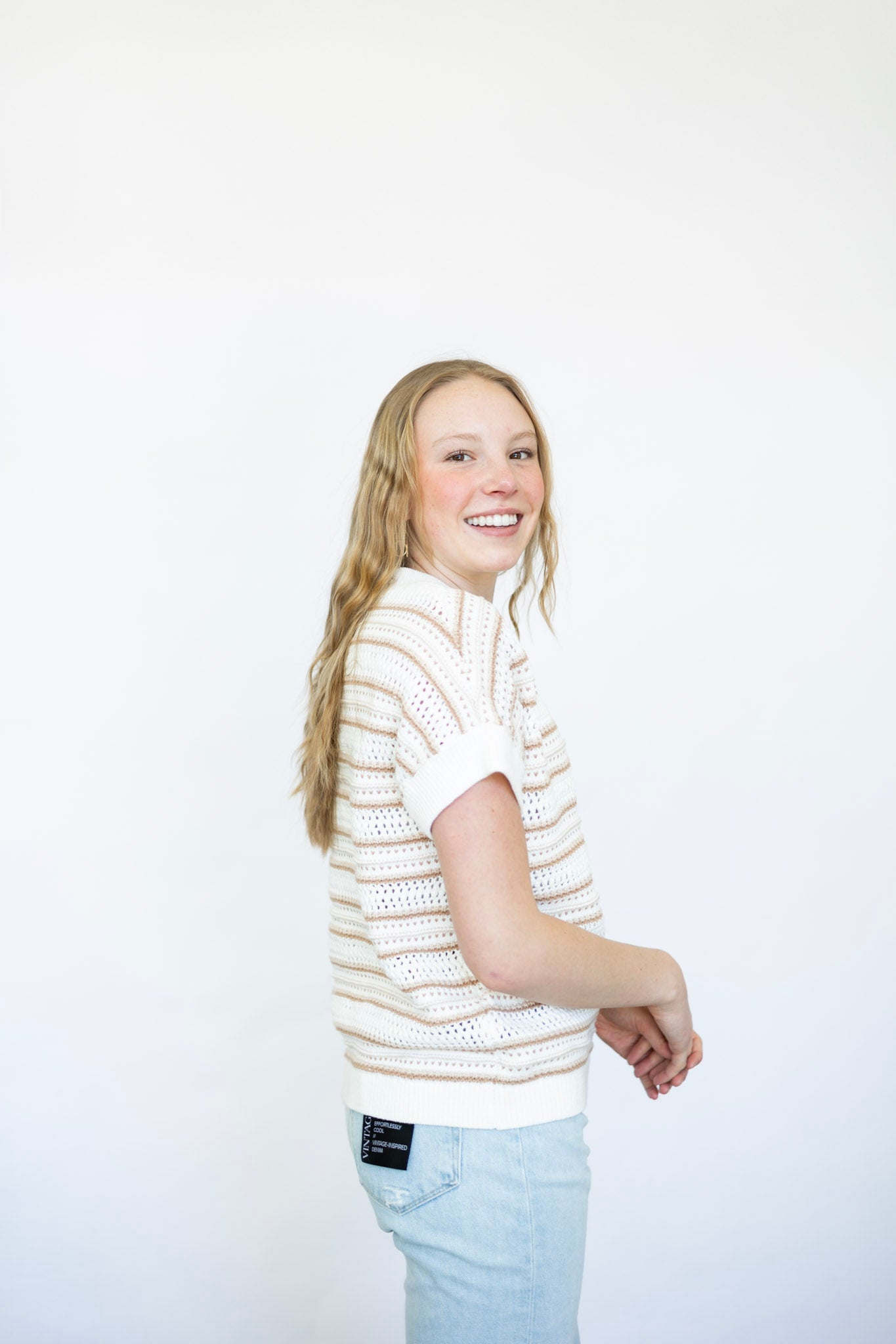 Ciara Stripe Knit Top